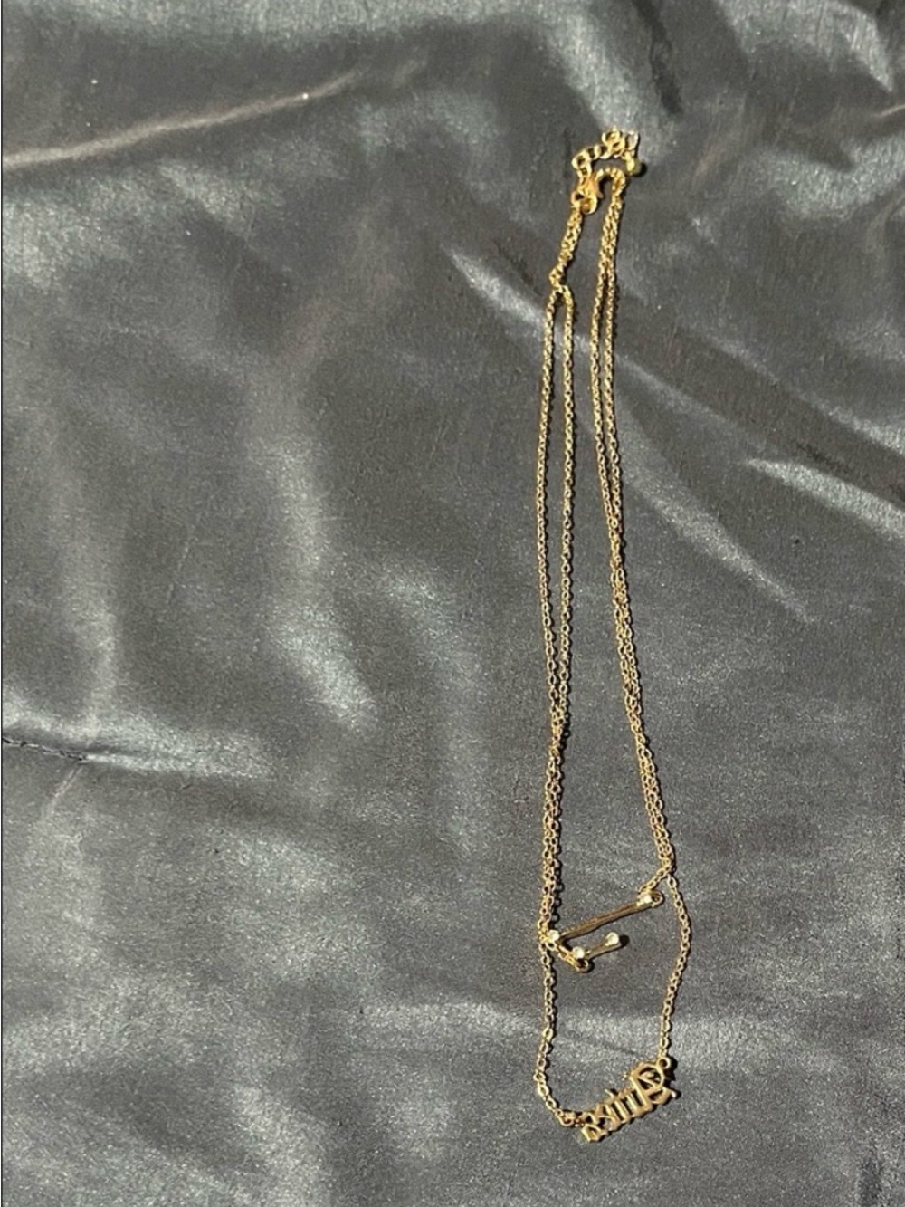 Gold-Tone Layered Aries astrology sign Necklace for Women